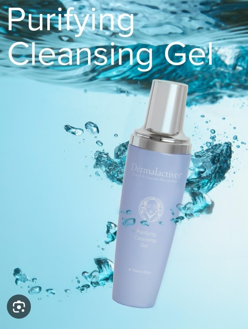 Dermalactives Purifying Cleansing Gel 3.38 oz Anti-Aging Hydrating Facial Cleans